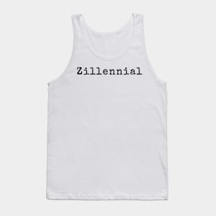 Generation Zillennial in Black Tank Top